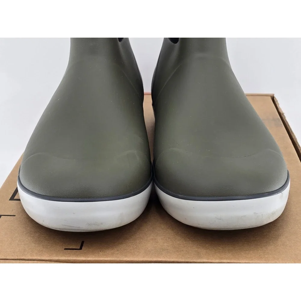 Huk Rogue Wave Fishing Boots Mens Size 13 Green Waterproof Rubber - Excellent